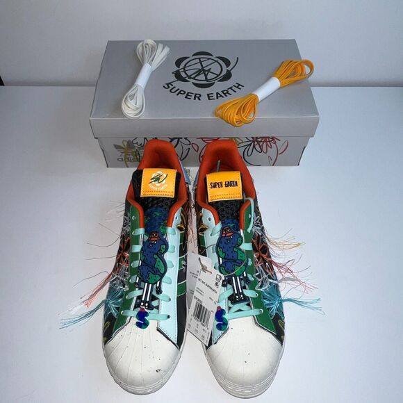Size 9.5 Mens Superearth Adidas Original Sean Wotherspoon Superstar Style GX3823